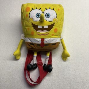 Vintage 2001 Nickelodeon Spongebob SquarePants Plush Backpack Y2K
